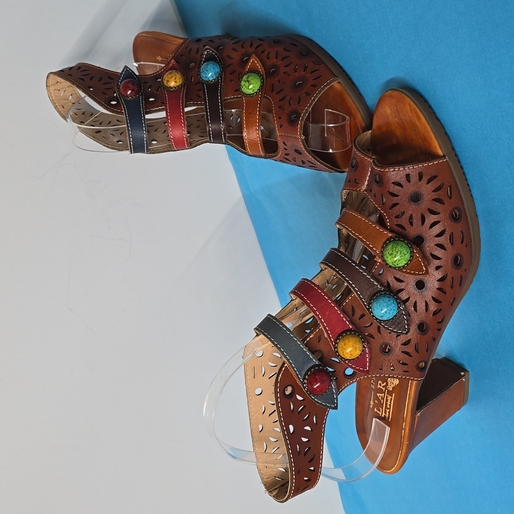 Spring Step L’Artiste Alaina Sandals Camel Size 39